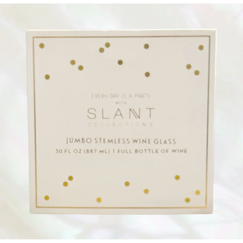 SLANT  Jumbo Stemless Wine Glass 